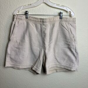 Diport Vintage Men's Shorts‎ Beige Pockets Size M Drawstring USA made